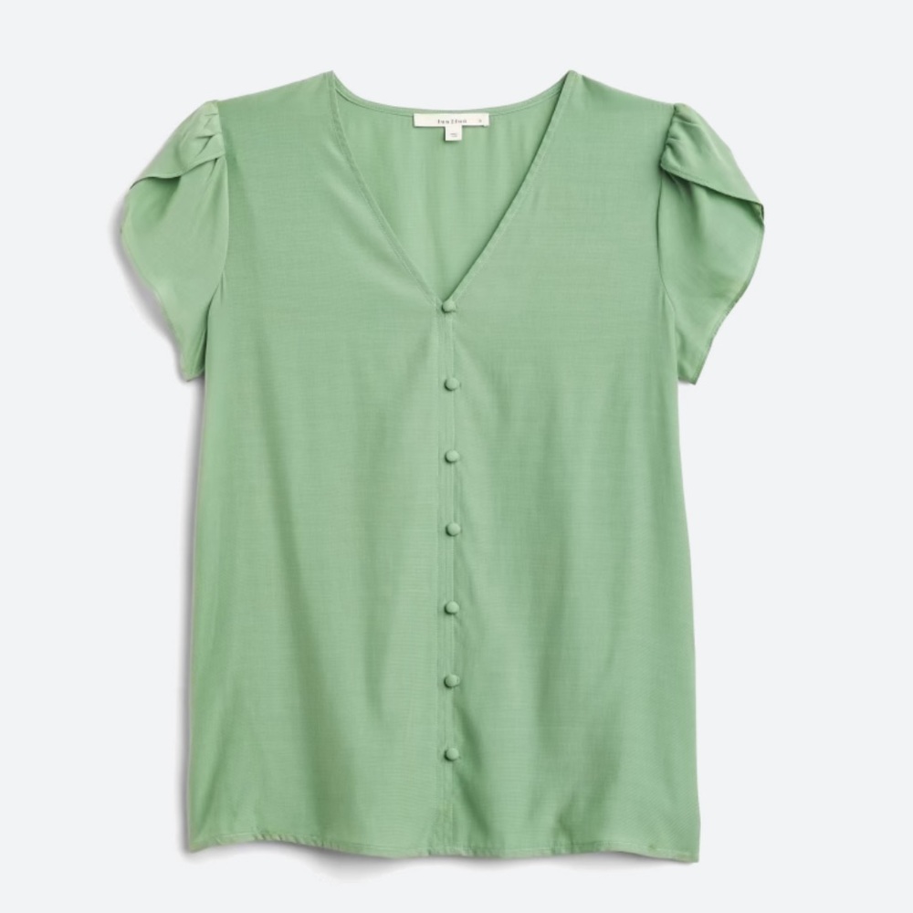 Fun2Fun Stitch Fix Alena Button Down Blouse L